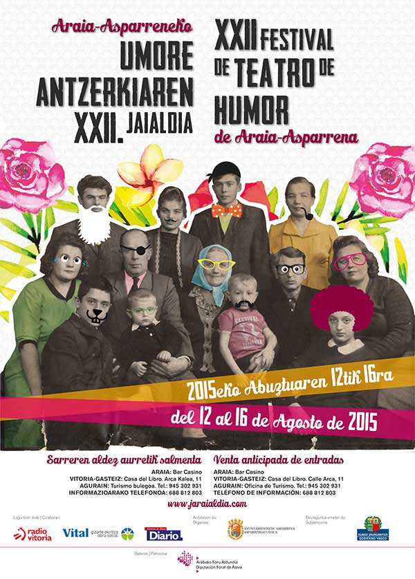 Diseño de cartel para el festival de teatro de humor de Araia